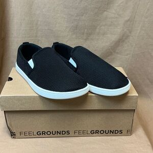 FEELGROUND Women's Size 5 (EU35) Black Slip-On Loafers NEW